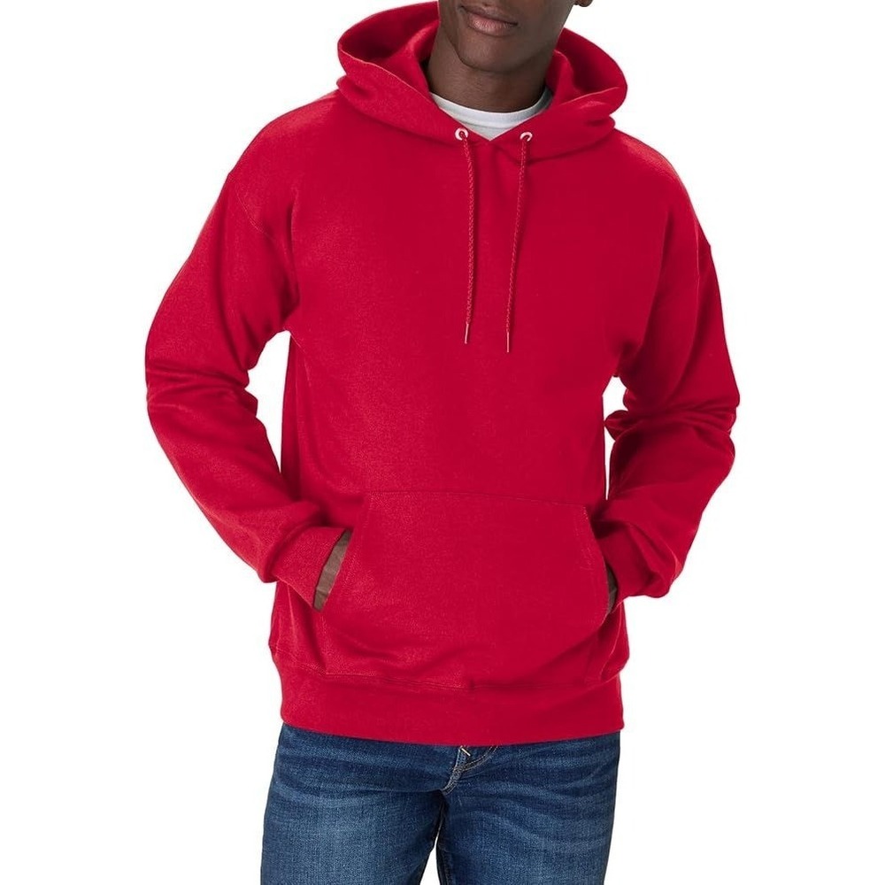 Hanes Men's Ultimate Heavyweight Fleece Sweatshirt Hoodie - Deep Red - M